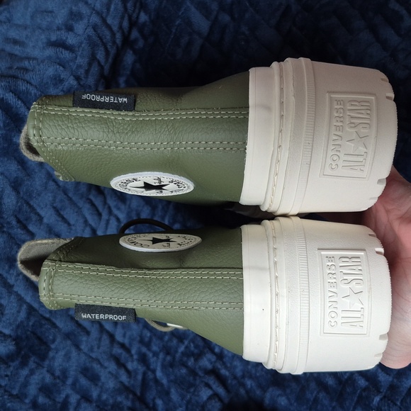 Converse Leather 3M Thinsulate Hi-Top Lugged Platform Shoes In Utility SZ 9 NIB! - Picture 8 of 17